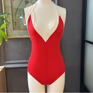 Valentino Red and White Women's Swimsuit